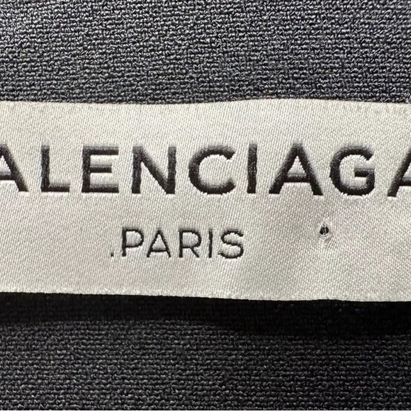 Balenciaga Black Silk Blend Belted V-Neck Jumpsuit, Size F40/US10/Medium, MINT!! - Picture 5 of 8